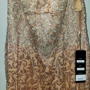 Rose Gold Formal gown. Size 14